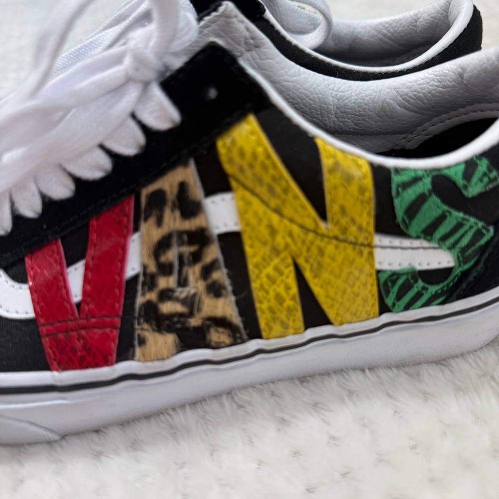 Vans Old Skool multi shoes W8.5 M7 like new - Picture 10 of 15